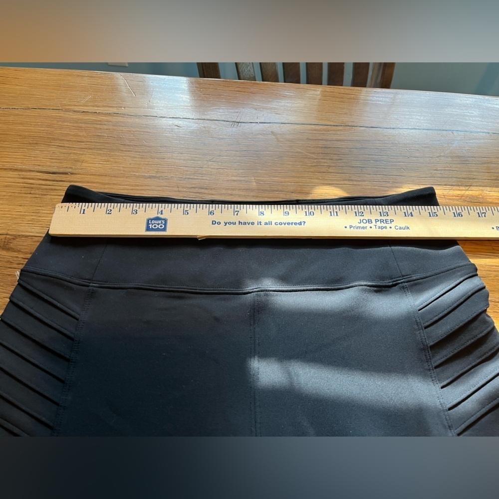 Athleta Black Women's DELANCEY MOTO TIGHT Leggings w/ Side Detailing Size Large - Picture 11 of 12